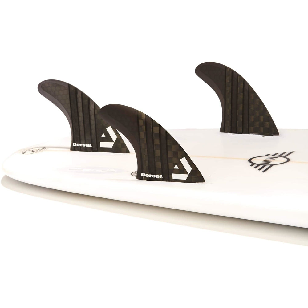 DORSAL Carbon Hexcore FCS Compatible 3-Fin Thruster Set
