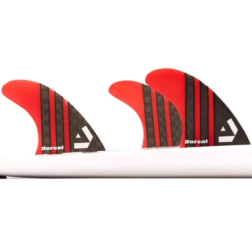 DORSAL Carbon Hexcore FCS Compatible 3-Fin Thruster Set