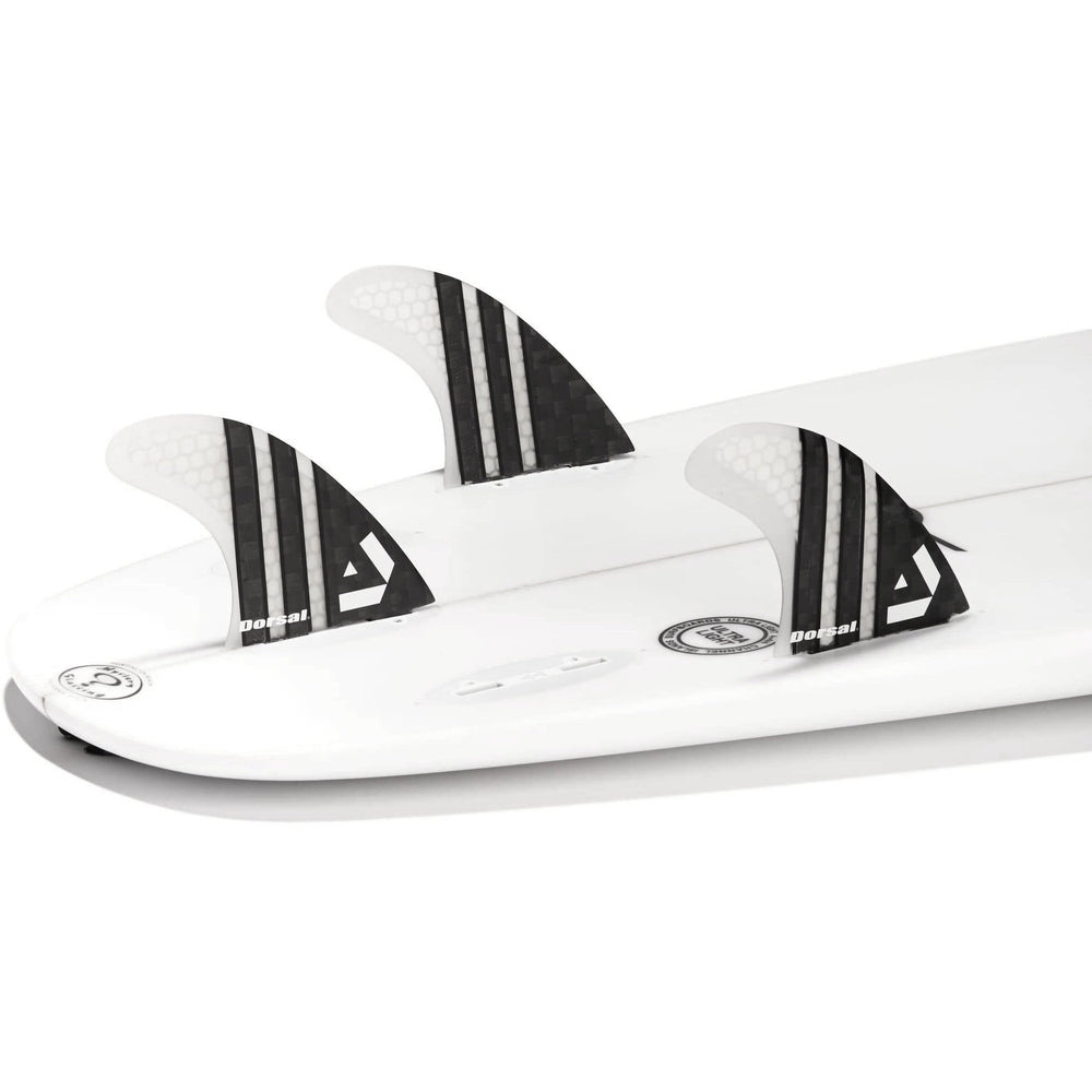 Dorsal Carbon Hexcore Thruster Surfboard Fins (3) Honeycomb FCS Base Clear - DORSAL??½ Surf Shop - Dorsalfins.com??ç?ä