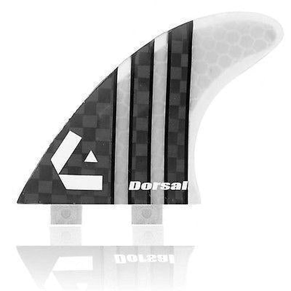 Dorsal Carbon Hexcore Thruster Surfboard Fins (3) Honeycomb FCS Base Clear - DORSAL??½ Surf Shop - Dorsalfins.com??ç?ä