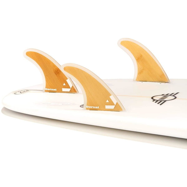 DORSAL Surfboard Fins Bamboo Hexcore Thruster Set (3) Honeycomb FCS Compatible - by DORSAL Surf Brand - Dorsalfins.com?ÇÄ