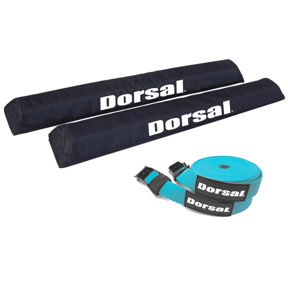 DORSAL Aero Roof Rack Pads with 15 ft Surf Straps for Car Surfboard Kayak SUP Long - by DORSAL Surf Brand - Dorsalfins.com?ÇÄ