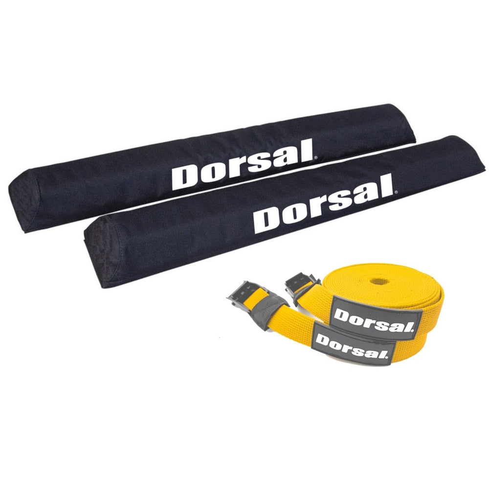 DORSAL Aero Roof Rack Pads with 15 ft Surf Straps for Car Surfboard Kayak SUP Long - by DORSAL Surf Brand - Dorsalfins.com?ÇÄ