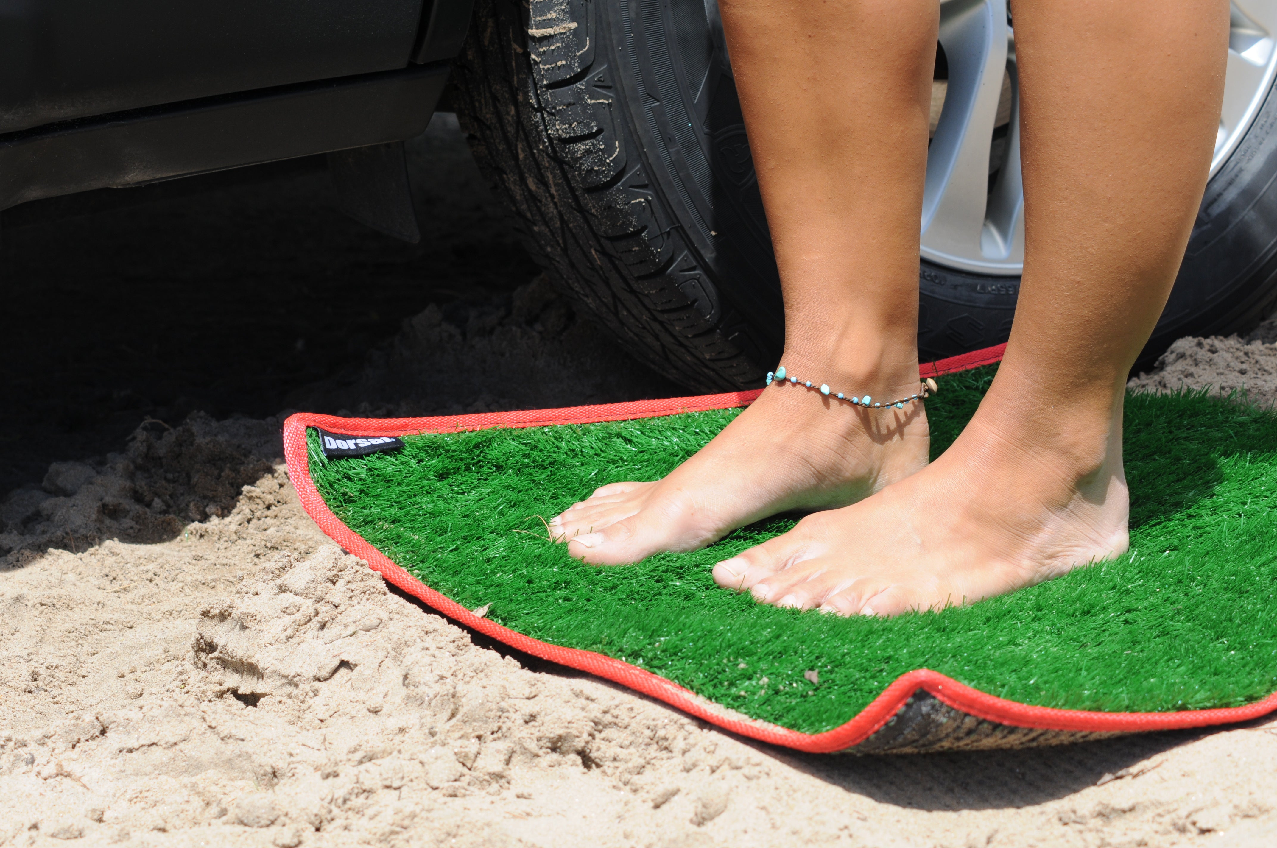 surf grass mat changing change camping door sand
