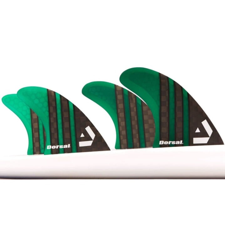 DORSAL Carbon Hexcore FCS Compatible 4-Fin Quad Set