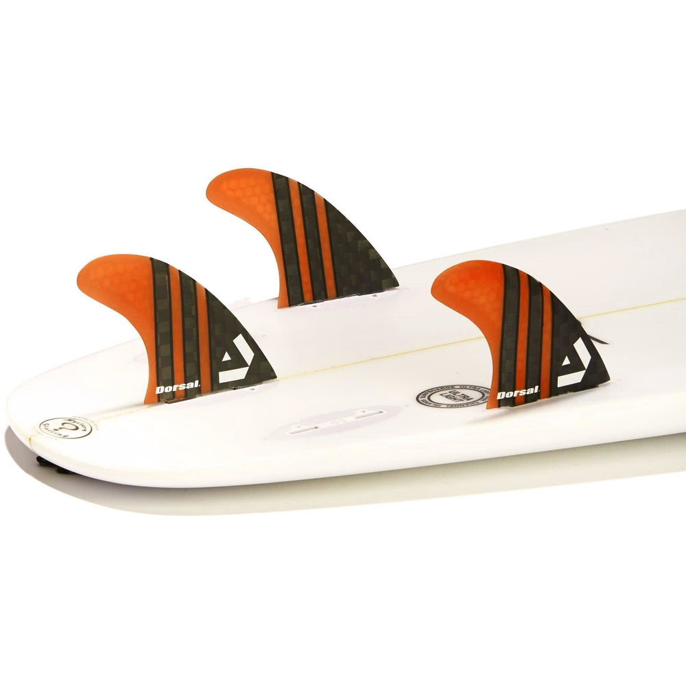 DORSAL Carbon Hexcore FCS Compatible 3-Fin Thruster Set