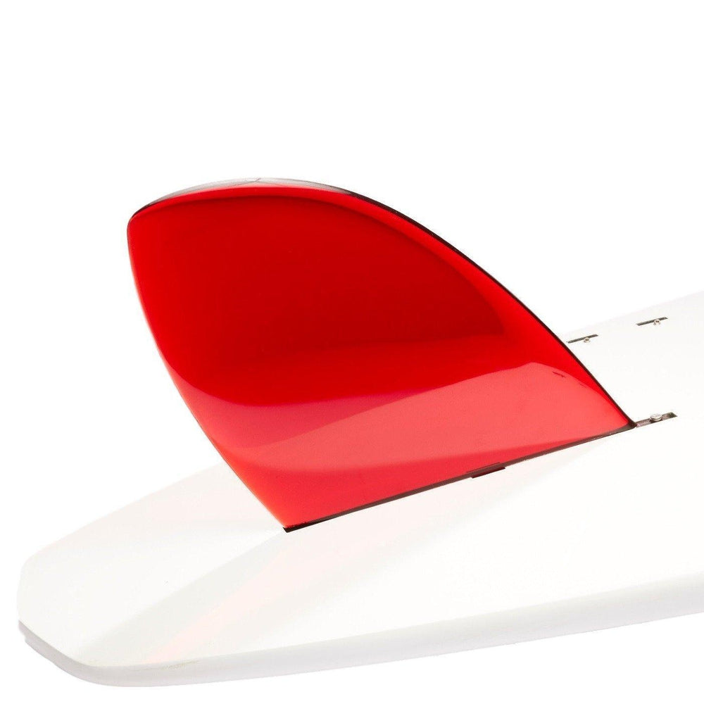 DORSAL 8.5-inch Rudder longboard and SUP D-Fin — Red