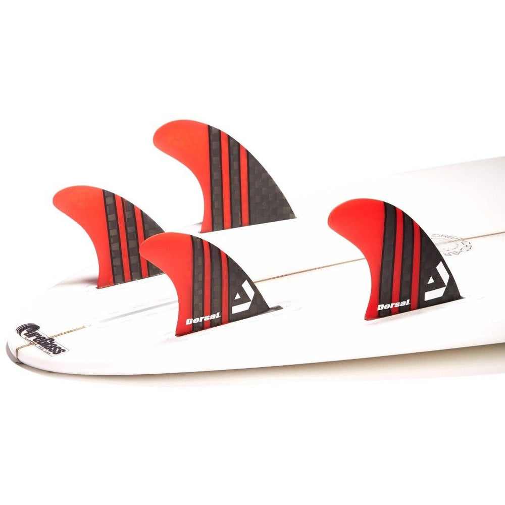 DORSAL Carbon Hexcore Futures Compatible 4-Fin Quad Set