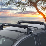 DORSAL Roof Rack Crossbar Folding Pads Lightweight Anti-Vibration - Pack of 2 for Kayak Canoe Surfboard Paddle Board SUP Snow Board