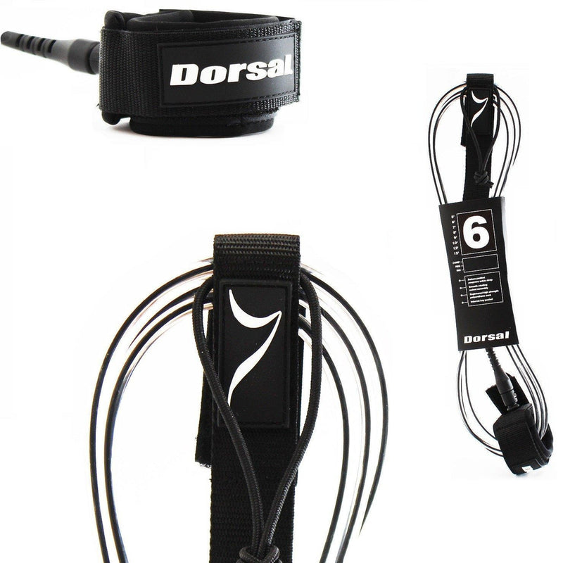 DORSAL ProComp Surfboard Longboard Leash 6 7 8 9 10 FT Surf Leg Rope - by DORSAL Surf Brand - Dorsalfins.com?ÇÄ