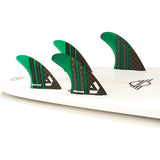 Dorsal Carbon Hexcore Quad Surfboard Fins (4) Honeycomb FCS Base Green - DORSAL??½ Surf Shop - Dorsalfins.com??ç?ä