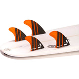 Dorsal Carbon Hexcore Quad Surfboard Fins (4) Honeycomb FCS Base Orange - DORSAL??½ Surf Shop - Dorsalfins.com??ç?ä