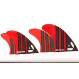 Dorsal Carbon Hexcore Quad Surfboard Fins (4) Honeycomb FCS Base Red - DORSAL??½ Surf Shop - Dorsalfins.com??ç?ä