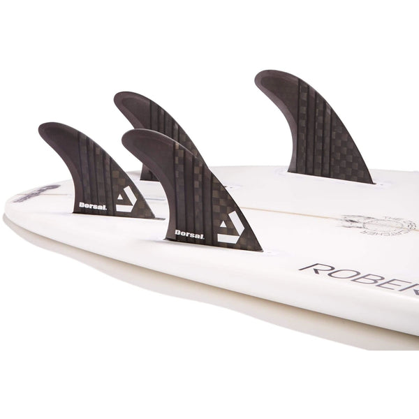 DORSAL Carbon Hexcore Quad Surfboard Fins (4) Honeycomb FUT Compatible Black - by DORSAL Surf Brand - Dorsalfins.com?ÇÄ