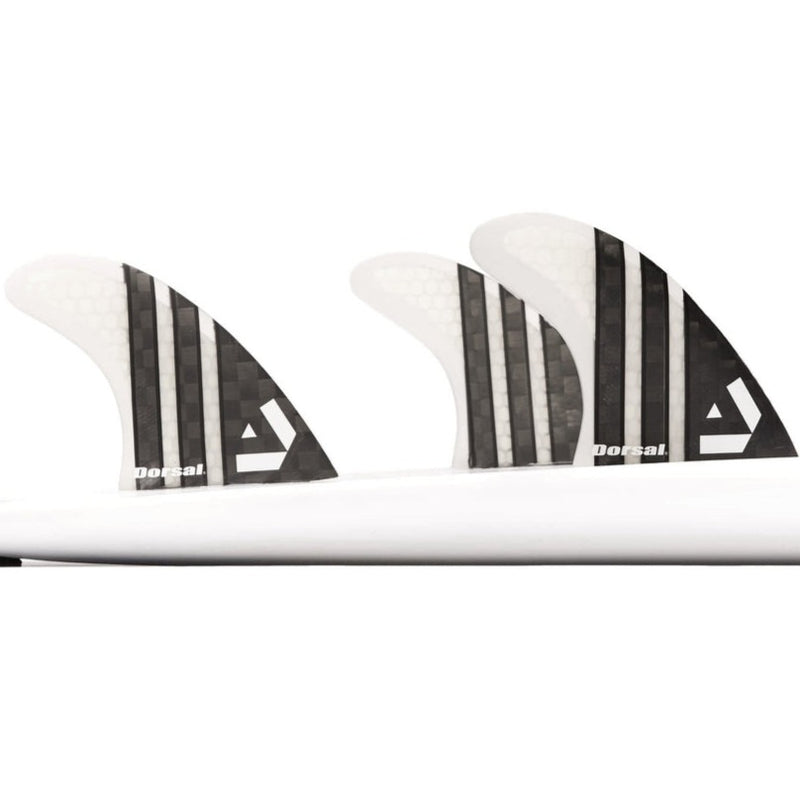 Dorsal Carbon Hexcore Thruster Surfboard Fins (3) Honeycomb FCS Base Clear - DORSAL??½ Surf Shop - Dorsalfins.com??ç?ä