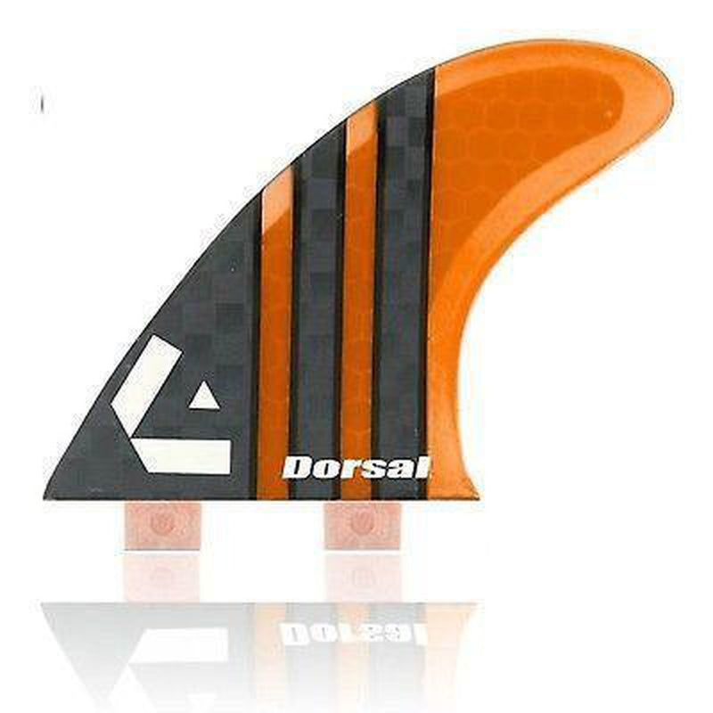 Dorsal Carbon Hexcore Thruster Surfboard Fins (3) Honeycomb FCS Base Orange - DORSAL??½ Surf Shop - Dorsalfins.com??ç?ä