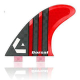 Dorsal Carbon Hexcore Thruster Surfboard Fins (3) Honeycomb FCS Base Red - DORSAL??½ Surf Shop - Dorsalfins.com??ç?ä