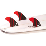 Dorsal Carbon Hexcore Thruster Surfboard Fins (3) Honeycomb FCS Base Red - DORSAL??½ Surf Shop - Dorsalfins.com??ç?ä