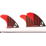 Dorsal Carbon Hexcore Thruster Surfboard Fins (3) Honeycomb FCS Base Red - DORSAL??½ Surf Shop - Dorsalfins.com??ç?ä