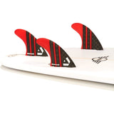 Dorsal Carbon Hexcore Thruster Surfboard Fins (3) Honeycomb FCS Base Red - DORSAL??½ Surf Shop - Dorsalfins.com??ç?ä