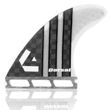 Dorsal Carbon Hexcore Thruster Surfboard Fins (3) Honeycomb FUT Base White - DORSAL??½ Surf Shop - Dorsalfins.com??ç?ä