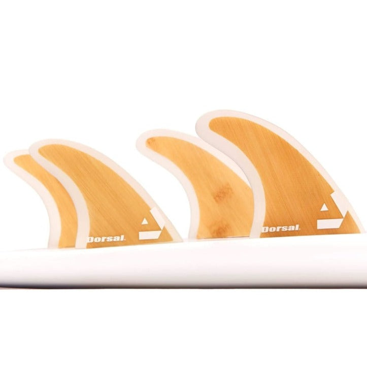 DORSAL Surfboard Fins Bamboo Hexcore Quad Set (4) Honeycomb FCS Compatible - by DORSAL Surf Brand - Dorsalfins.com?ÇÄ