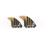 DORSAL Surfboard Fins Carbon (Bamboo) Quad Set (4) Honeycomb FCS Compatible Base - by DORSAL Surf Brand - Dorsalfins.com?ÇÄ