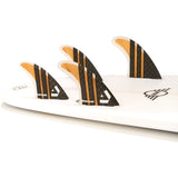 DORSAL Surfboard Fins Carbon (Bamboo) Quad Set (4) Honeycomb FCS Compatible Base - by DORSAL Surf Brand - Dorsalfins.com?ÇÄ