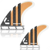 DORSAL Surfboard Fins Carbon Bamboo Quad Set (4) Honeycomb FUT Compatible - by DORSAL Surf Brand - Dorsalfins.com?ÇÄ