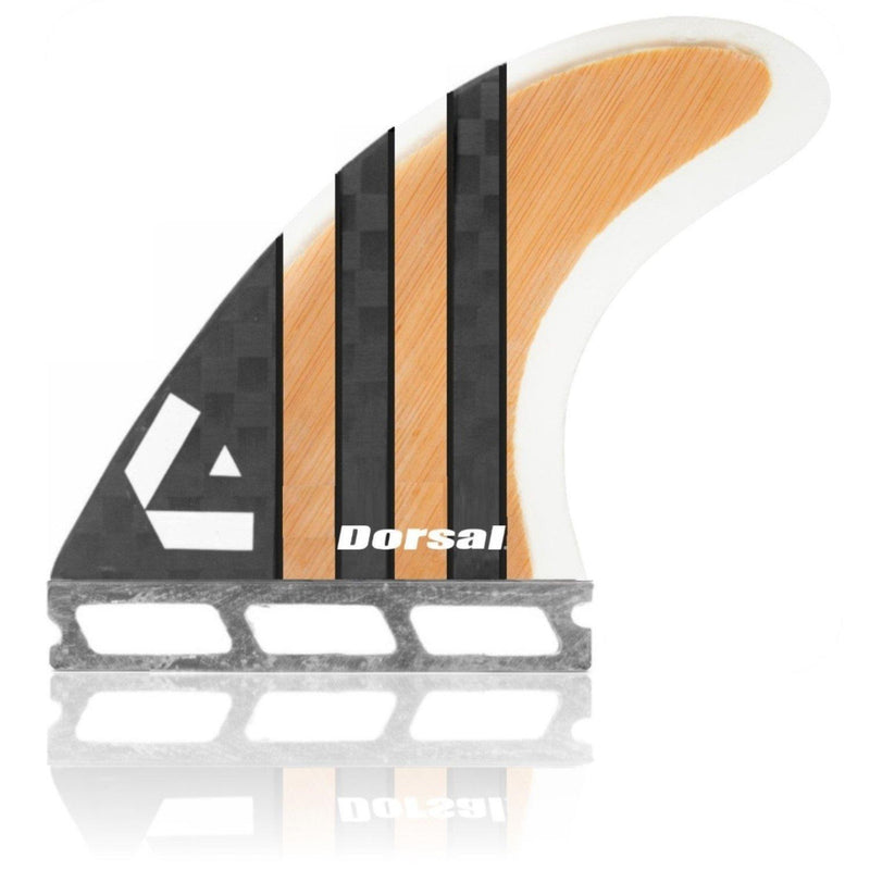 DORSAL Surfboard Fins Carbon Bamboo Thruster Set (3) Honeycomb FUT Compatible - by DORSAL Surf Brand - Dorsalfins.com?ÇÄ