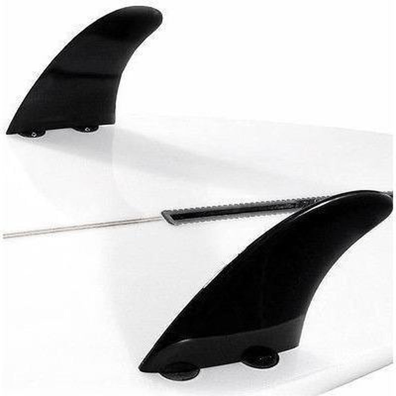 DORSAL Surfboard Fins FlexCore Side/Rear Set (2) FCS Compatible Base - Glass Filled Black - by DORSAL Surf Brand - Dorsalfins.com?ÇÄ