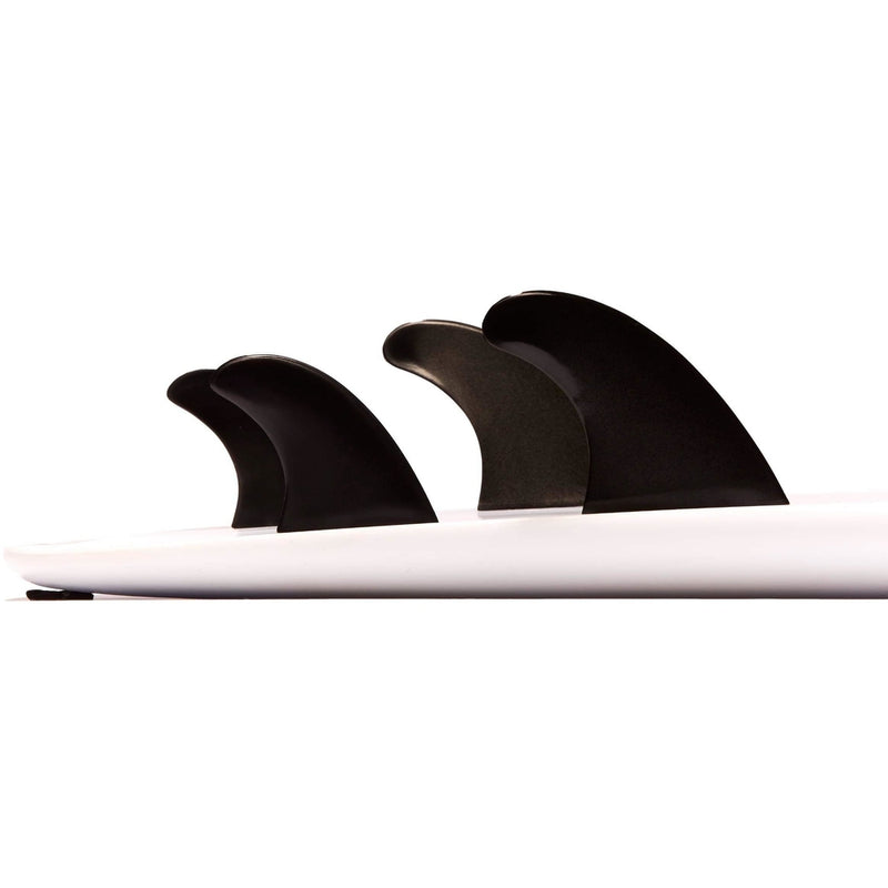 DORSAL Surfboard Fins FlexCore Surfboard Quad Set (4) FCS Compatible Base - Glass Filled Black - by DORSAL Surf Brand - Dorsalfins.com?ÇÄ