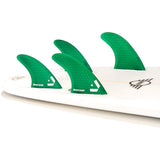 DORSAL Surfboard Fins Hexcore Quad Set (4) Honeycomb FCS Compatible Green - by DORSAL Surf Brand - Dorsalfins.com?ÇÄ