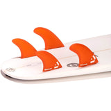 DORSAL Surfboard Fins Hexcore Quad Set (4) Honeycomb FCS Compatible Orange - by DORSAL Surf Brand - Dorsalfins.com?ÇÄ