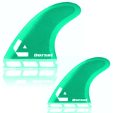DORSAL Surfboard Fins Hexcore Quad Set (4) Honeycomb FUT Compatible Green - by DORSAL Surf Brand - Dorsalfins.com?ÇÄ