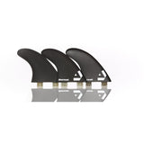 DORSAL Surfboard Fins Hexcore Thruster Set (3) Honeycomb FCS Compatible Black - by DORSAL Surf Brand - Dorsalfins.com?ÇÄ