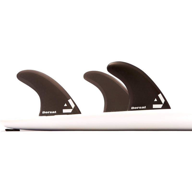 DORSAL Surfboard Fins Hexcore Thruster Set (3) Honeycomb FCS Compatible Black - by DORSAL Surf Brand - Dorsalfins.com?ÇÄ