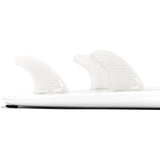 DORSAL Surfboard Fins Hexcore Thruster Set (3) Honeycomb FCS Base Compatible White - by DORSAL Surf Brand - Dorsalfins.com?ÇÄ