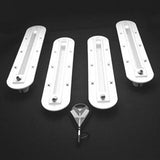 DORSAL Surfboard Fin Box Set with Screws [Black - White]