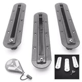 DORSAL Surfboard Fin Box Set with Screws [Black - White]