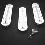 DORSAL Surfboard Fin Box Set with Screws [Black - White]