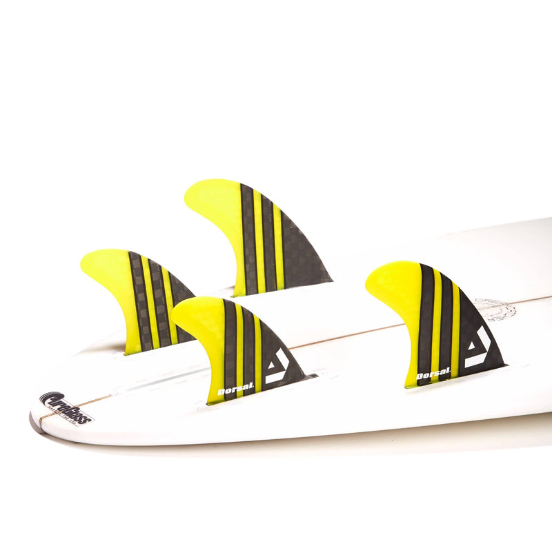 DORSAL Surfboard Fins Quad 4 Set FCS Compatible