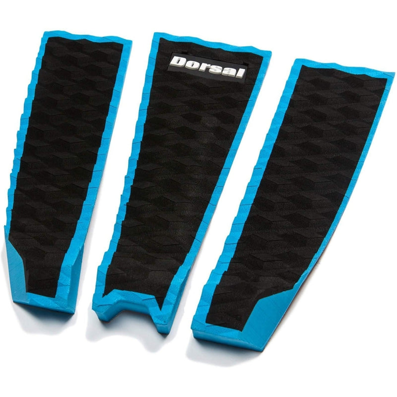 DORSAL Origin Pro Series 3 Peice Surfboard Traction Pad Black Slate Blue Outline - DORSAL??½ Surf Shop - Dorsalfins.com??ç?ä