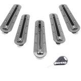 DORSAL Five (5) Fin Surfboard Fin Box Set with Screws [Black - White] - by DORSAL Surf Brand - Dorsalfins.com?ÇÄ