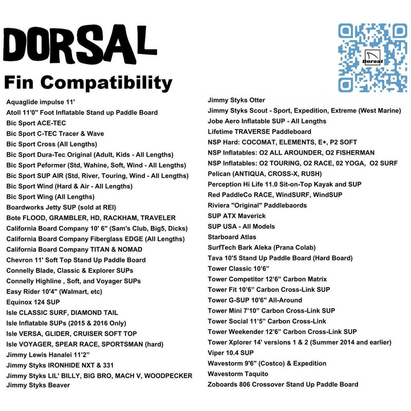 DORSAL Surf & SUP Fin - No Tool Fin Screw - Center Fin for Longboard Surfboard & Paddleboard Glass Filled - by DORSAL Surf Brand - Dorsalfins.com?ÇÄ