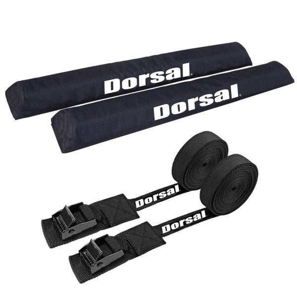 DORSAL Aero Roof Rack Pads with 15 ft Surf Straps for Car Surfboard Kayak SUP Long - by DORSAL Surf Brand - Dorsalfins.com?ÇÄ