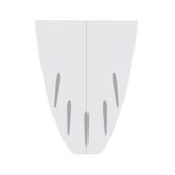 DORSAL Five (5) Fin Surfboard Fin Box Set with Screws [Black - White] - by DORSAL Surf Brand - Dorsalfins.com?ÇÄ