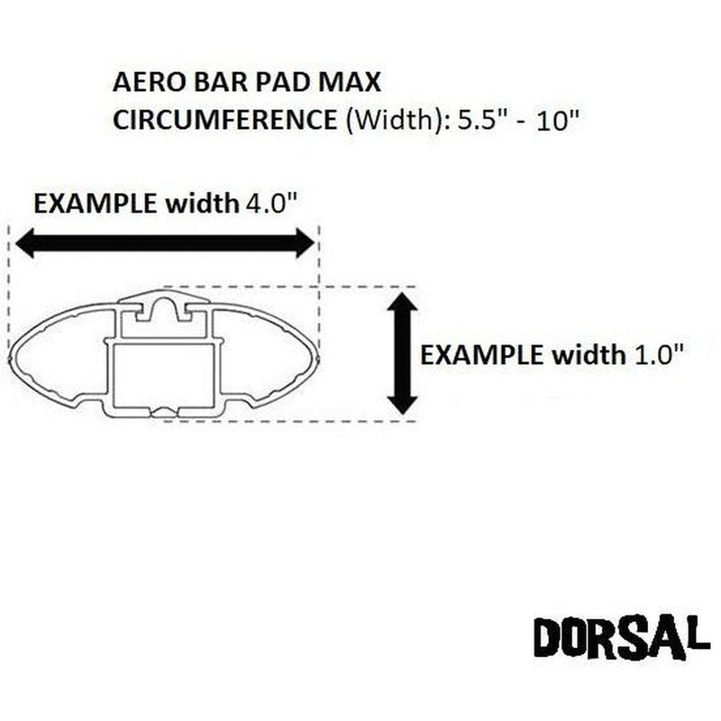 Dorsal Aero Roof Rack Pads - SunGuard (No Fade) for Factory and Wide Crossbars - Surfboards Kayaks Sups Snowboards - by DORSAL Surf Brand - Dorsalfins.com?ÇÄ