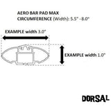 Dorsal Aero Roof Rack Pads for Factory and Wide Crossbars - Surfboards Kayaks Sups Snowboards - by DORSAL Surf Brand - Dorsalfins.com?ÇÄ