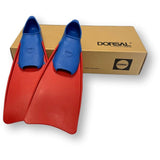 DORSAL Floating Long Swim Fins, Blue/Red, XXS (Jr. 10-12) - by DORSAL Surf Brand - Dorsalfins.com?ÇÄ